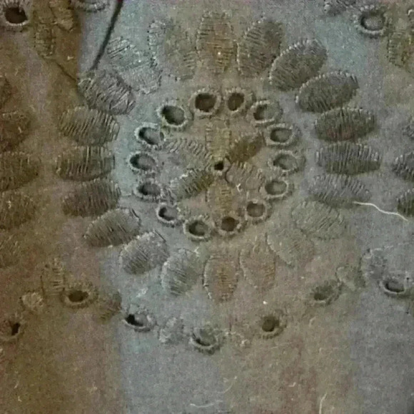 NWT! Talbots Women's Floral Eyelet Embroidered Sheath A-line Dress - Size 8 - Picture 10 of 13